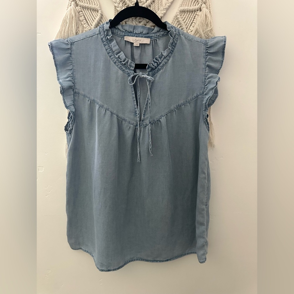 Loft | linen blend top